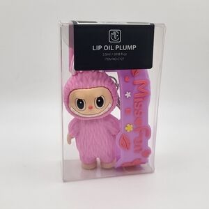 Labubu 2-in-1 Lip Oil Keychain NEW